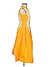 MSGM 100% Cotton Yellow Orange Cocktail Dress Size EU (IT) 38 / US 2 (estimated) - photo 4