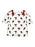 Janie and Jack 100% Cotton Floral Ivory Short Sleeve Blouse Size 8 (big kids) - photo 1
