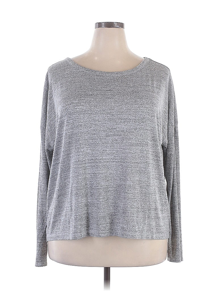 Gap Outlet Gray Long Sleeve T-Shirt Size XXL - photo 1