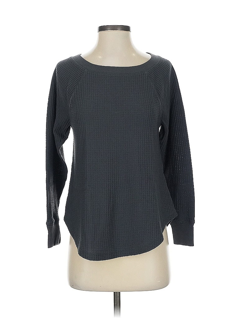 Pre-owned Ann Taylor Loft 3/4 Sleeve T-shirt In Gray