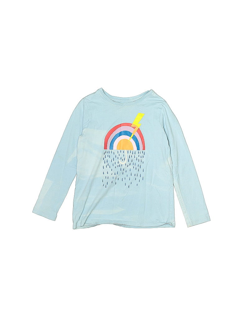 Tea 100% Cotton Blue Long Sleeve T-Shirt Size 8 (big kids) - photo 1
