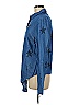 A.Z.I Jeans Stars Blue Long Sleeve Button-Down Shirt Size M - photo 5
