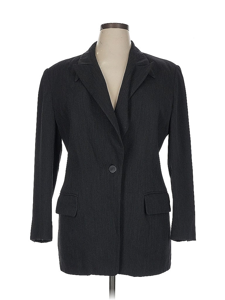 Pre-owned Escada By Margaretha Ley Wool Blazer Jacket In Black