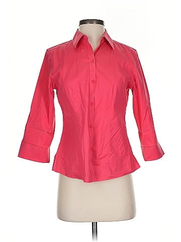 Foxcroft 3/4 Sleeve Button-Down Shirt (view 1)