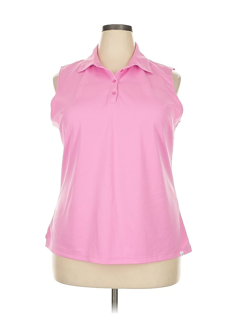 Lady Hagen 100% Polyester Pink Sleeveless T-Shirt Size XXL - photo 1