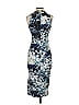 Diane von Furstenberg Print Blue Cocktail Dress Size 2 - photo 2