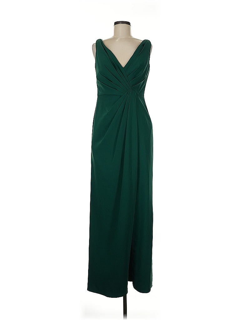 Jenny Packham 100% Polyester Green Cocktail Dress Size 8 - photo 1