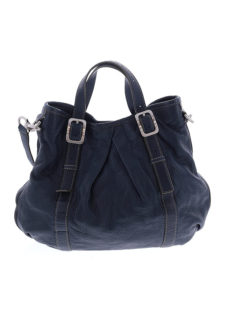 Cole Haan 100% Leather Blue Leather Satchel One size - photo 1