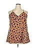 Meritt 100% Polyester Brown Sleeveless Blouse Size 2X - photo 1