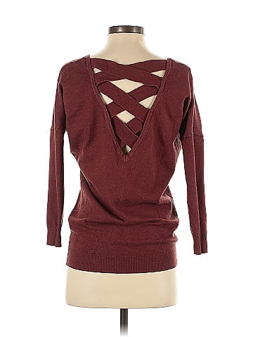 Woven Heart Pullover Sweater (view 2)