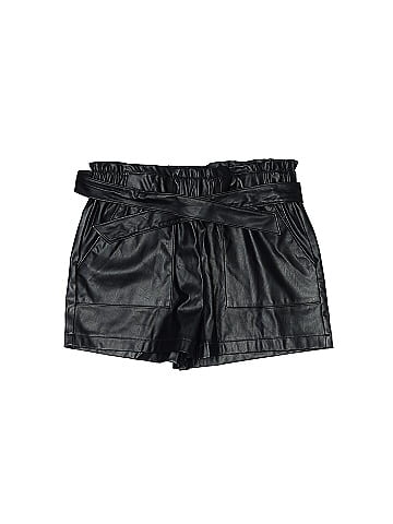 Ci Sono Faux Leather Shorts (view 1)