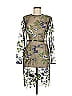 Diane von Furstenberg 100% Nylon Graphic Green Cocktail Dress Size 8 - photo 1