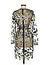Diane von Furstenberg 100% Nylon Graphic Green Cocktail Dress Size 8 - photo 2