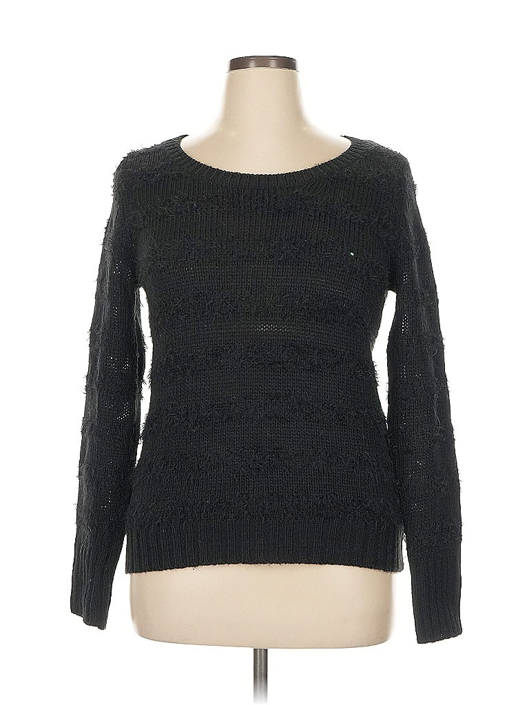 Haley K. Black Pullover Sweater Size XL - photo 1