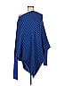 St. John 100% Wool Blue Poncho Size M - photo 1