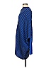 St. John 100% Wool Blue Poncho Size M - photo 5