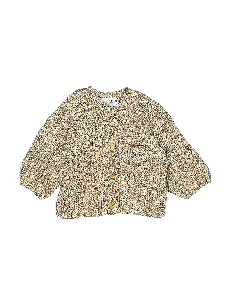 Zara Baby Tweed Gold Cardigan Size 0-3 mo - photo 1