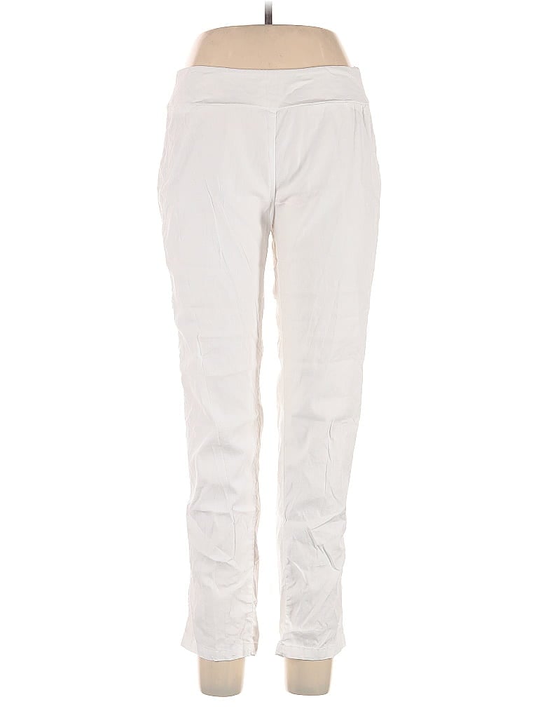 Pre-owned Cut.loose Linen Pants In White