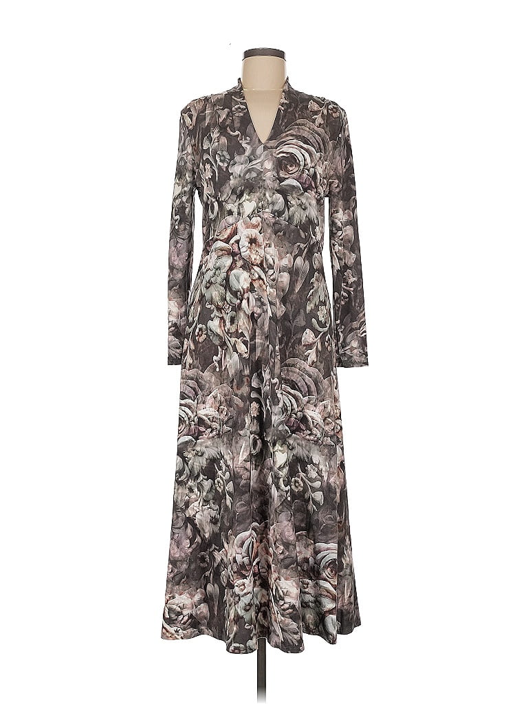 Soft Surroundings Print Gray Casual Dress Size M 71 off ThredUp