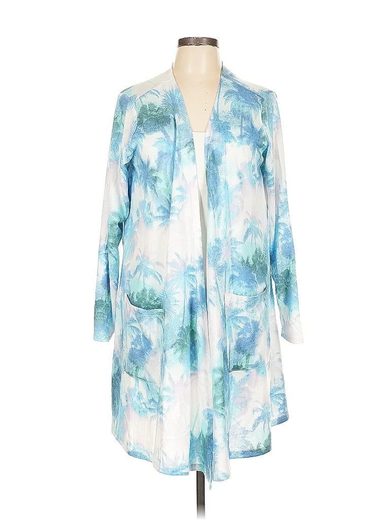 Pre-owned Lularoe Kimono In Blue