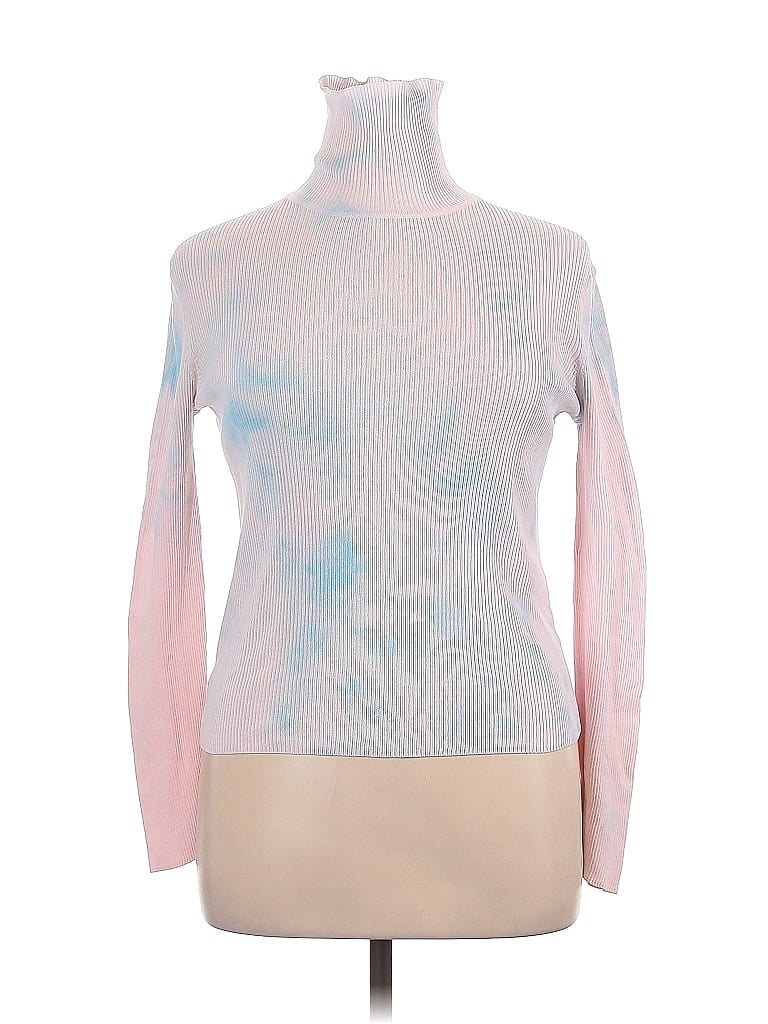 Pre-owned Caslon Long Sleeve Turtleneck In Pink
