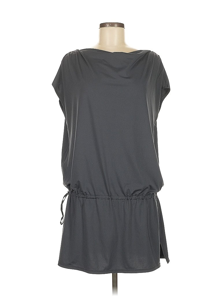 Gap Body Solid Gray Casual Dress Size M - photo 1