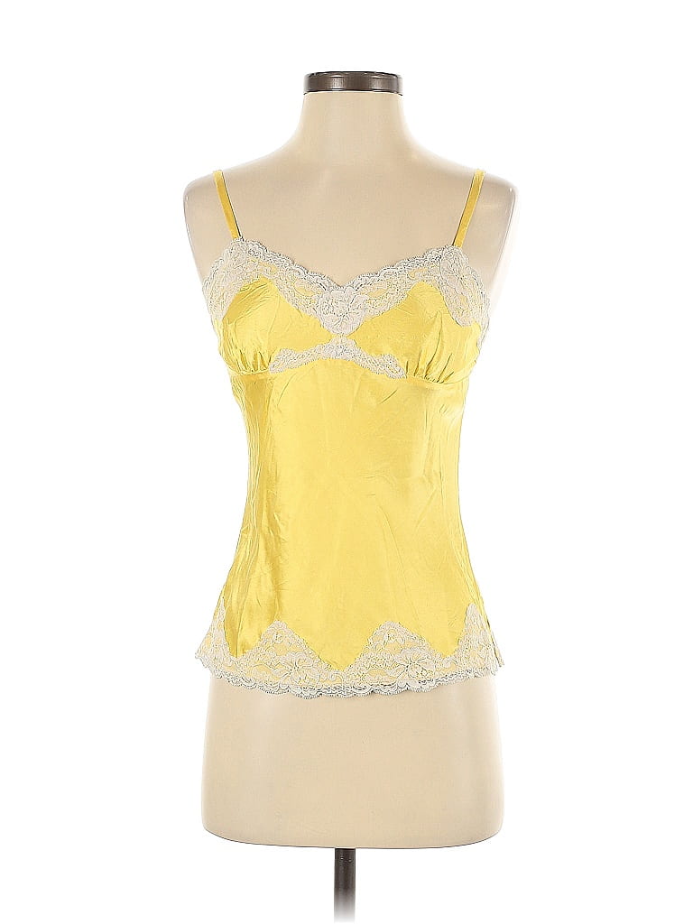Express Design Studio Yellow Sleeveless Silk Top Size XS - photo 1