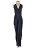 Halston Heritage Solid Blue Jumpsuit Size 4 - photo 1