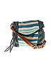The Sak 100% Leather Stripes Teal Blue Leather Shoulder Bag One size - photo 1