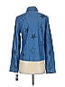 A.Z.I Jeans Stars Blue Long Sleeve Button-Down Shirt Size S - photo 2