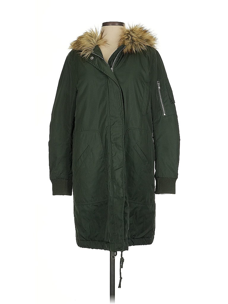 BB Dakota 100% Polyester Solid Green Coat Size XS - photo 1