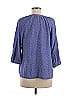 Joie 100% Silk Blue 3/4 Sleeve Silk Top Size M - photo 2