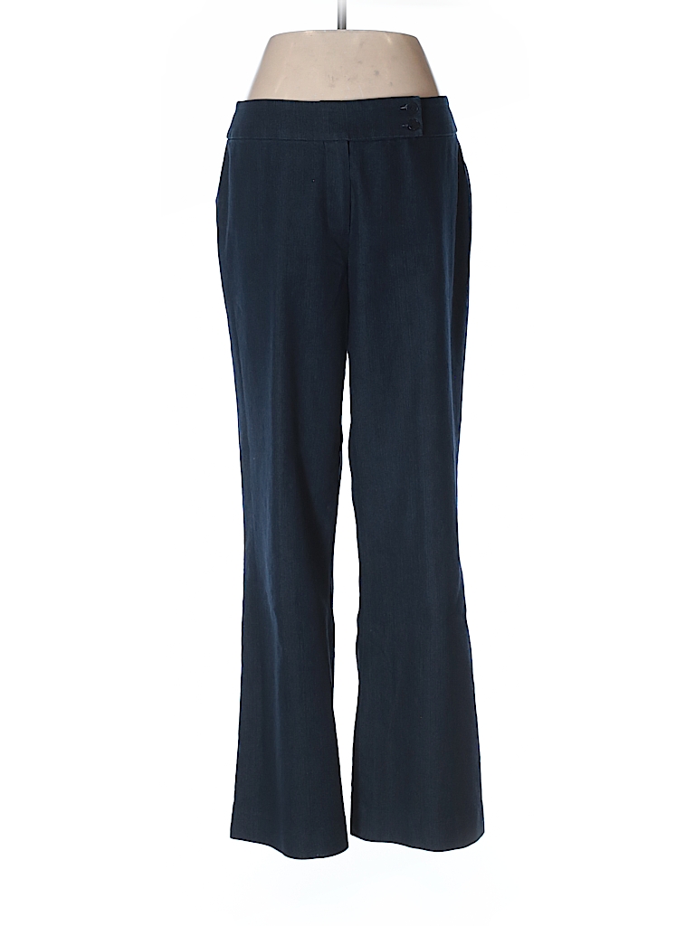 Focus 2000 Solid Dark Blue Casual Pants Size 6 (Petite) - 73% off | thredUP