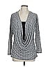 Bisou Bisou Gray Long Sleeve Top Size L - photo 1