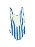 Solid & Striped Stripes Blue One Piece Swimsuit Size S - photo 2
