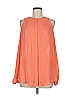 Tamara Mellon 100% Silk Orange Sleeveless Silk Top Size 0 - photo 1