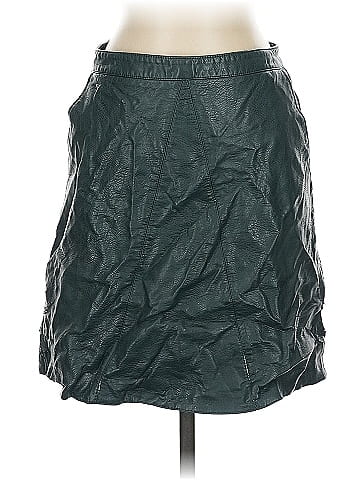 Zara Basic Faux Leather Skirt (view 1)