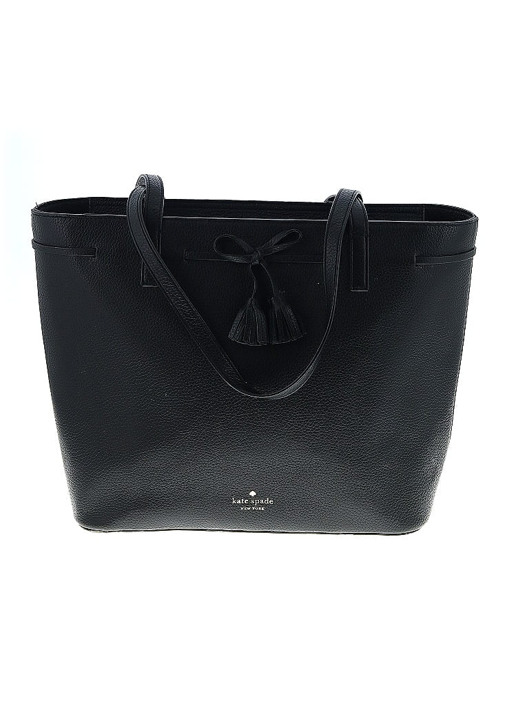 Kate Spade New York 100% Leather Black Leather Tote One size - photo 1