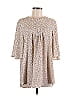 Suzanne Betro 100% Polyester Tan 3/4 Sleeve Blouse Size M - photo 1