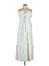 Almost Famous 100% Polyester Stripes White Casual Dress Size L - photo 1