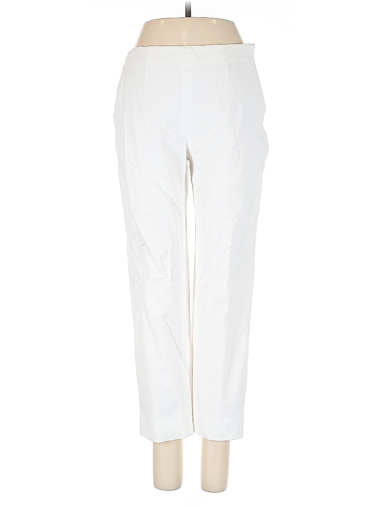 Piazza Sempione Solid White Casual Pants Size EU (IT) 42 / US 6 - photo 1