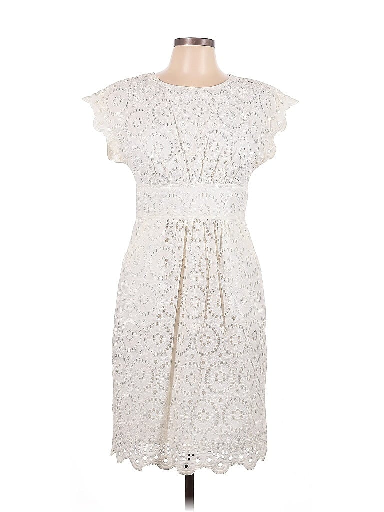 Pre-owned Shoshanna Cocktail Dress In White