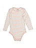 Lupilu 100% Cotton Stripes Ivory Long Sleeve Onesie Size 6-12 mo - photo 1