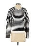 Saylor Stripes Gray Pullover Sweater Size XS - photo 1