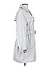 Esprit 100% Cotton Gray Trenchcoat Size 12 - photo 4