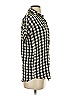 Madewell Checkered-gingham Black Short Sleeve Button-Down Shirt Size XXS - photo 4