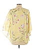 Belle By Kim Gravel 100% Polyester Yellow 3/4 Sleeve Blouse Size L - photo 2