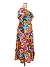 Terra & Sky 100% Viscose Tropical Orange Cocktail Dress Size 2X - photo 4