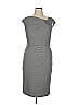 Jones Studio Houndstooth Gray Cocktail Dress Size 14 - photo 1