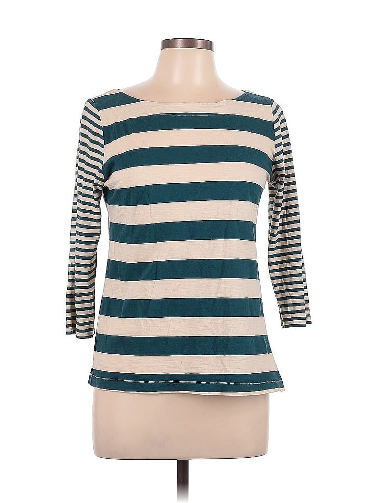 Pre-owned Ann Taylor Loft 3/4 Sleeve T-shirt In Blue